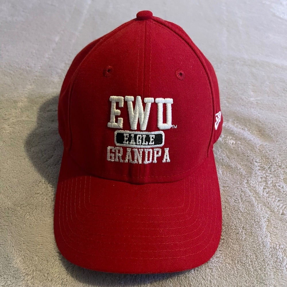 Eastern Washington University New Era Eagle Grandpa 9FORTY Hat Red Adjustable